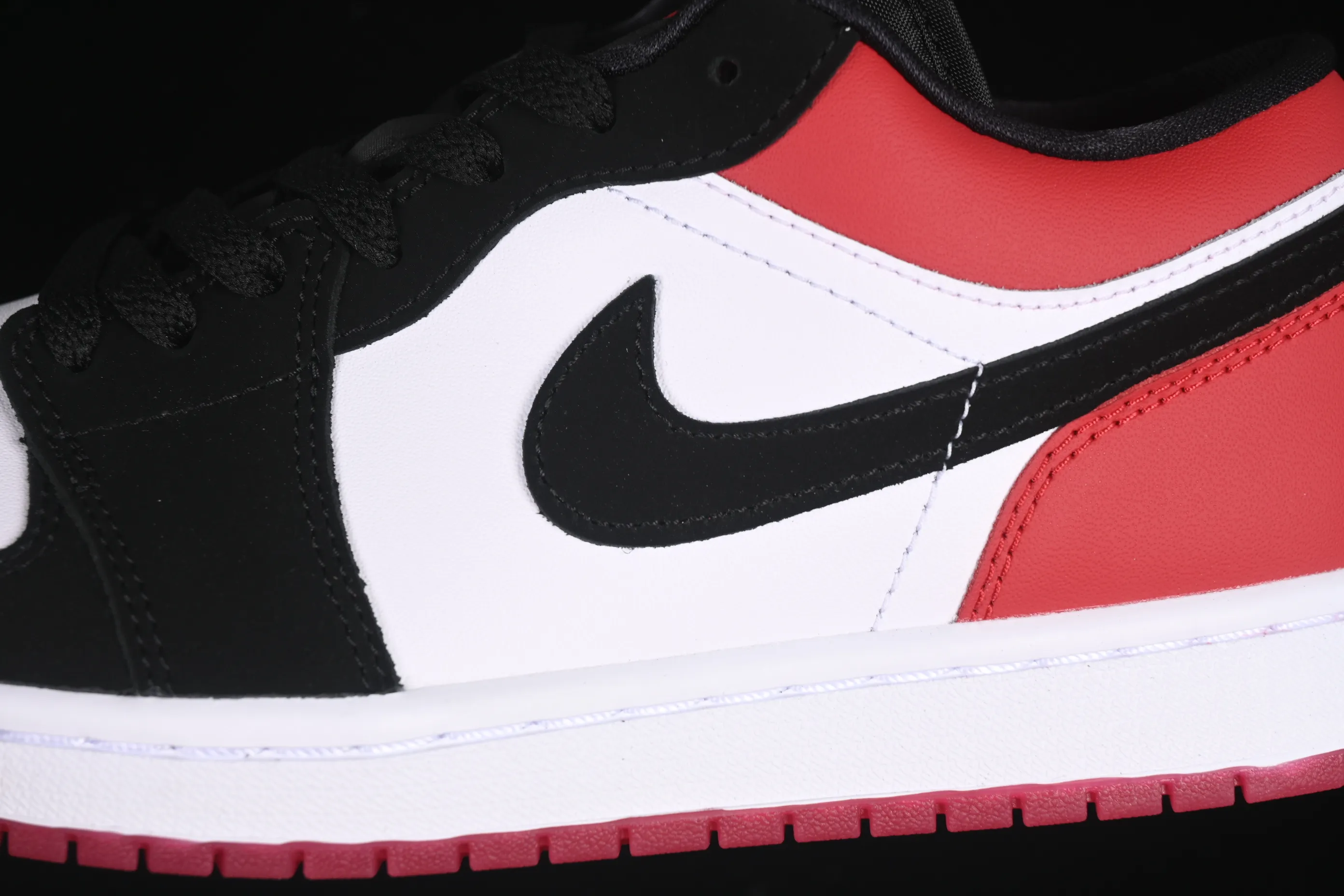 All categories Air Jordan Jordan series basketball shoes Air Jordan 1 Low G version pure original Air Jordan 1 Low "White Black Gym Red" AJ1 Joe 1 black toe 2.0 low-top cultural casual sneakers IB8971-106